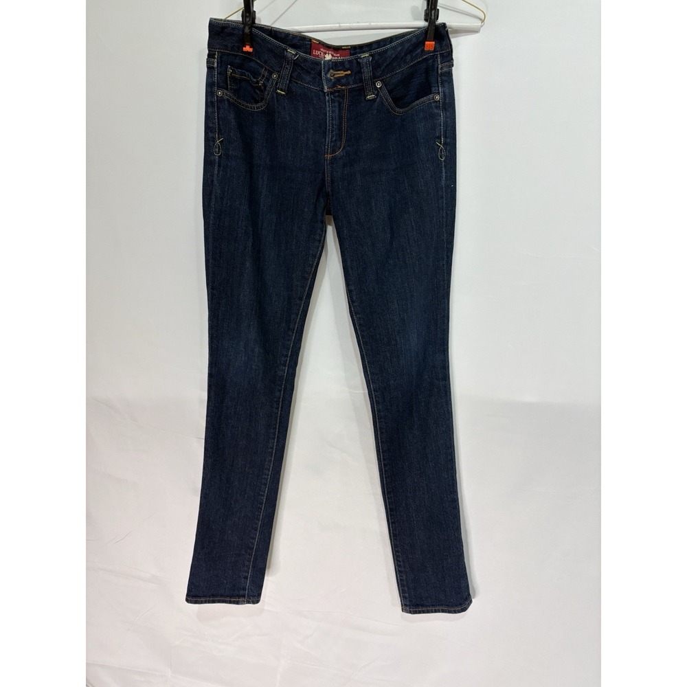 Lucky Brand Jeans Women's Size 4/27 Lola Skinny Low Rise Dark Wash Stretch Denim
